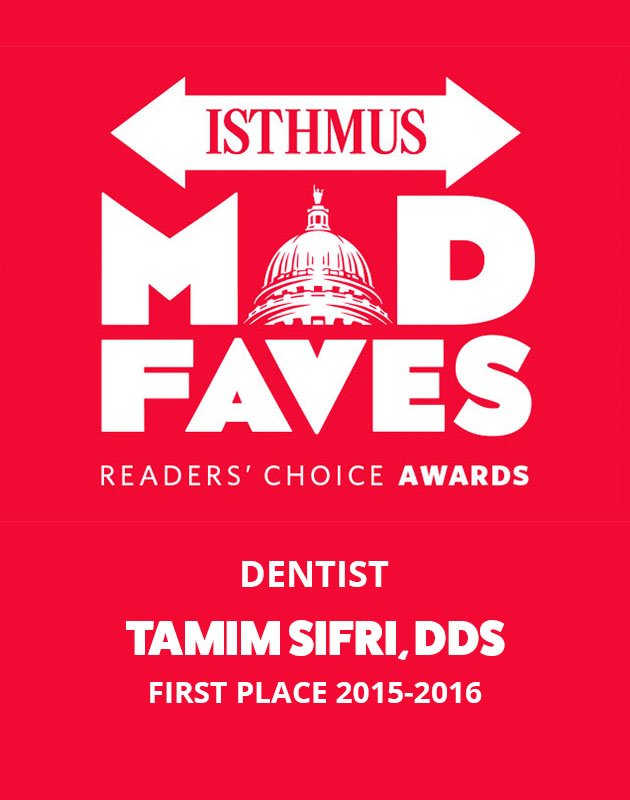 Isthmus Mad Faves Madison's Best Family Dentist Award