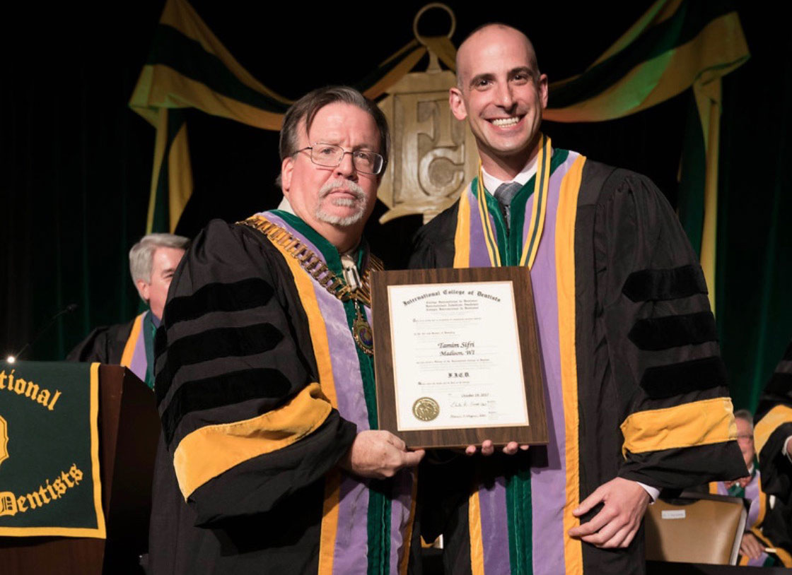 Dr. Tamim Sifri inducted into the International College of Dentists (ICD)